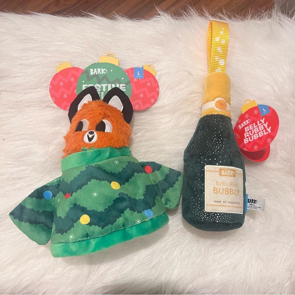 BARK: Squeaky Dog Toys (Lot3)